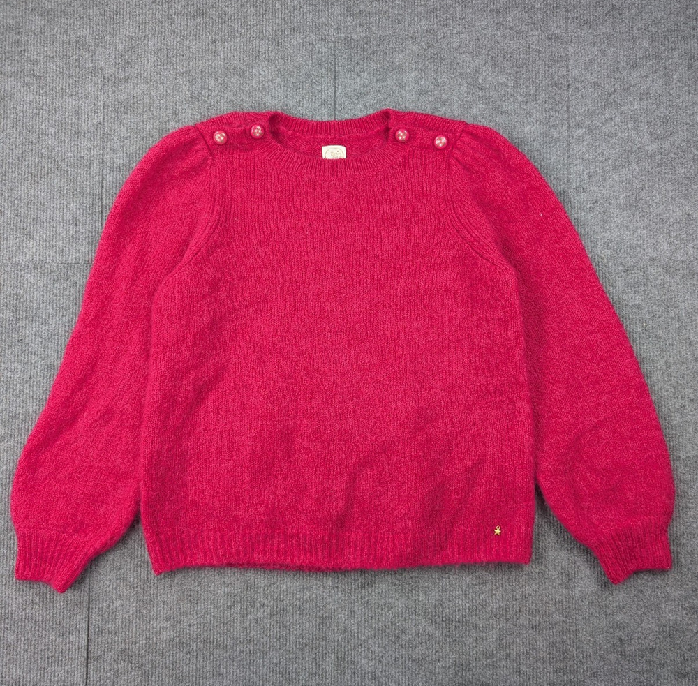 Des Petits Hauts Sweater Womens 1 Small Kid Mohair Pink Relaxed Minimal Preppy